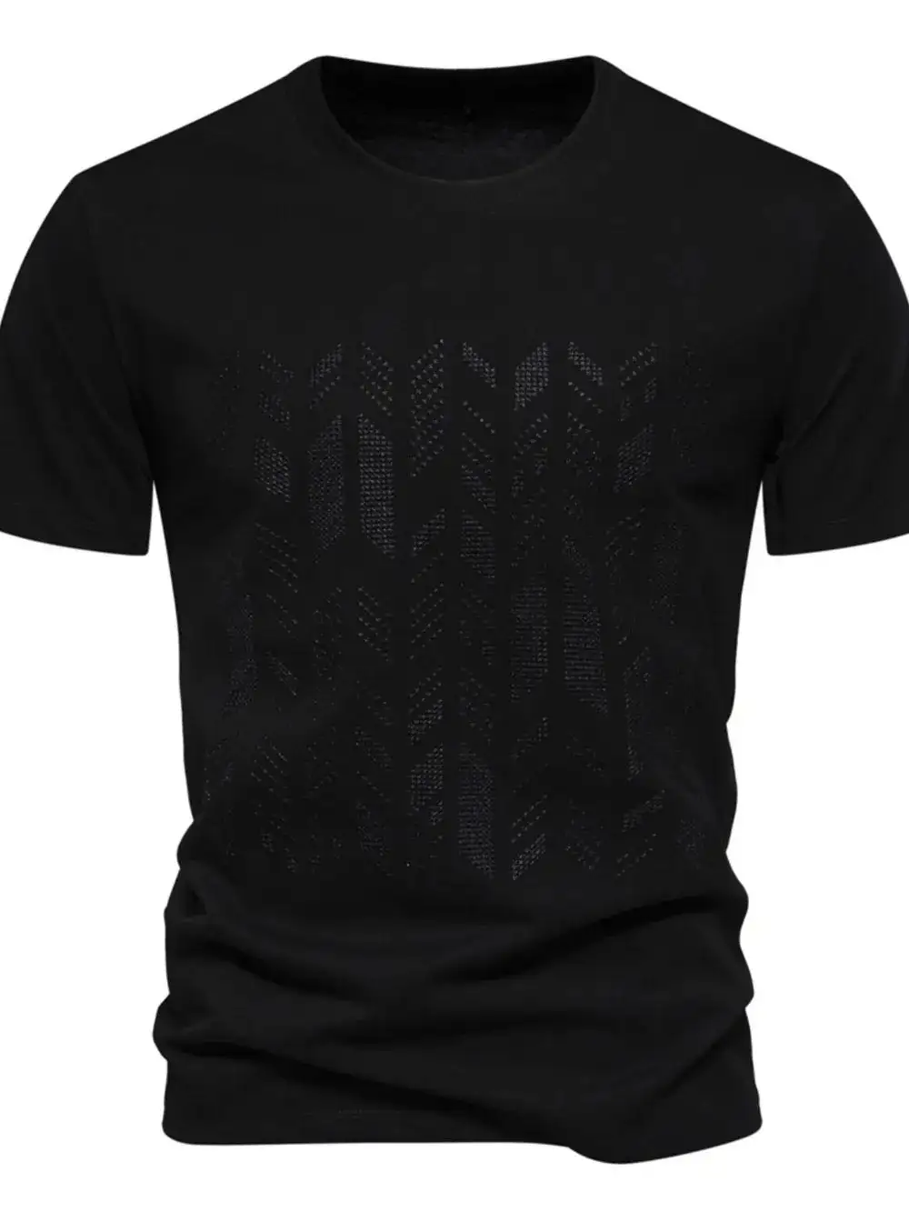 Embroidered Crew Neck Tee