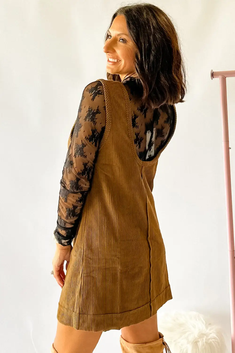 Softly Styled Pocket Detail Mini Dress