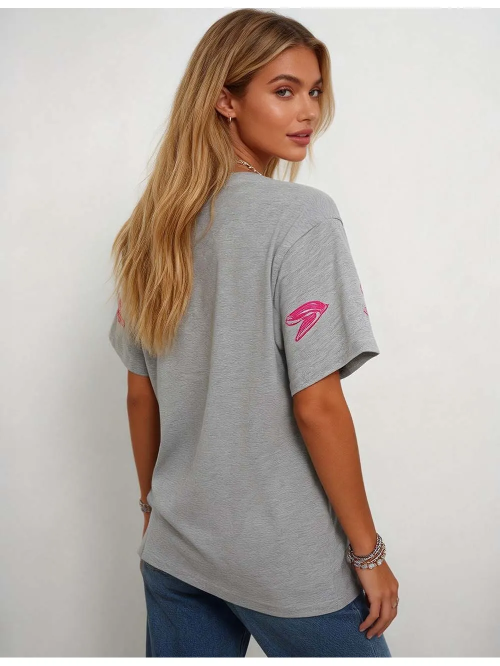 Valentine Heart Short Sleeves T-shirt