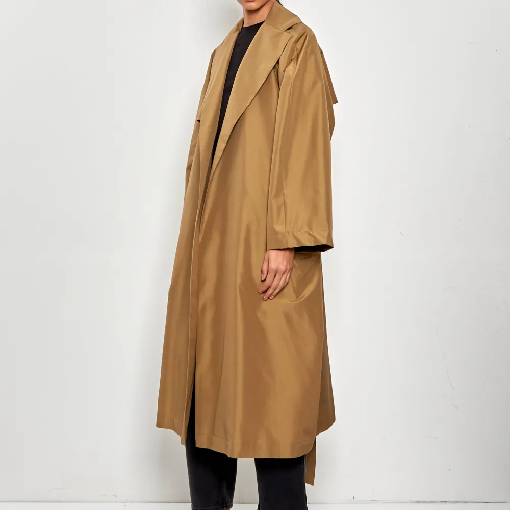 Women's Twill Trench Notch Lapel Coat
