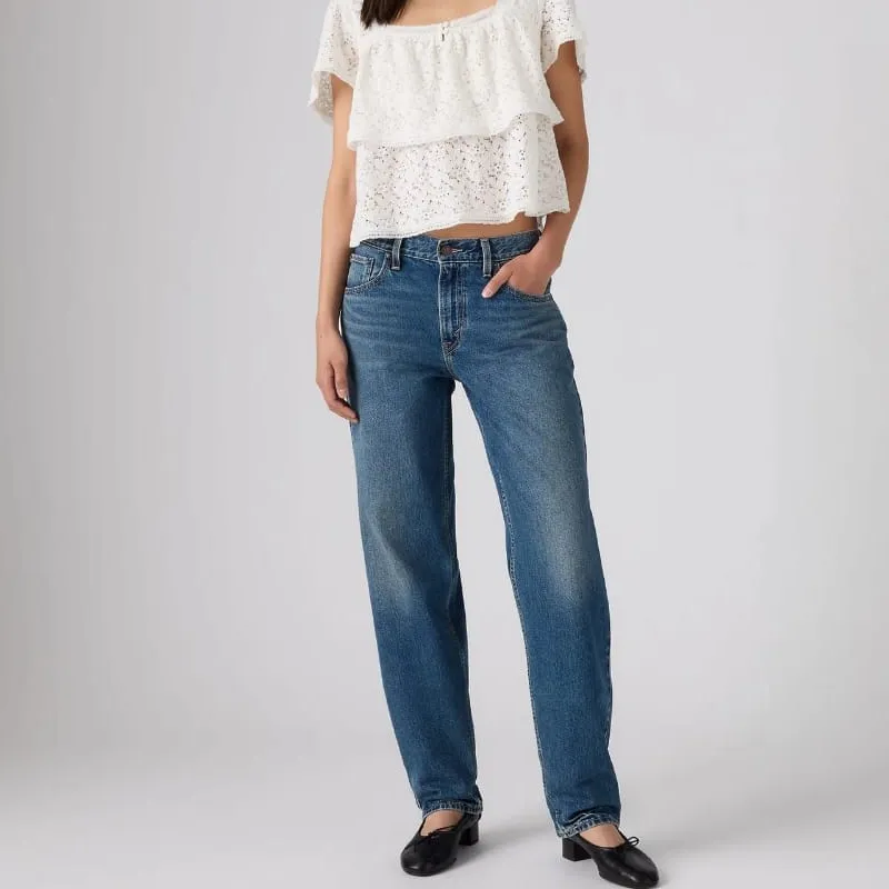Mid-Rise Loose-Taper Women's Jeans