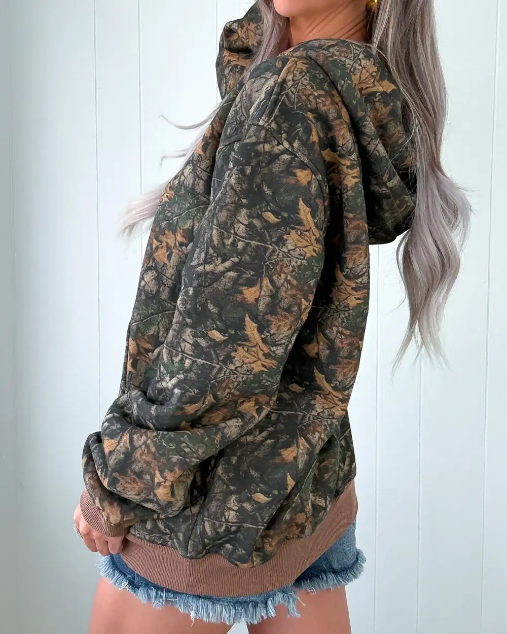 Relaxed-Fit Camo Hoodie