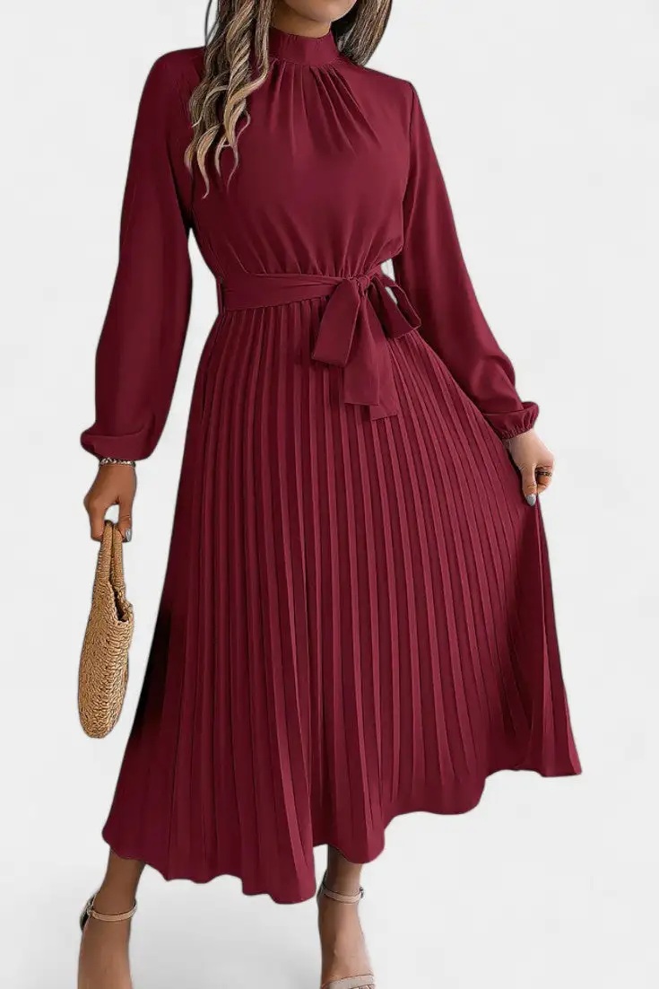 Pleated Casual Dress