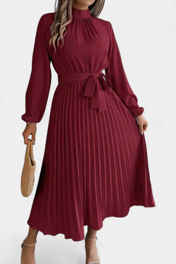 Pleated Casual Dress