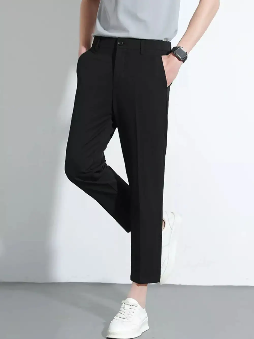 Slim Fit Cropped Pants