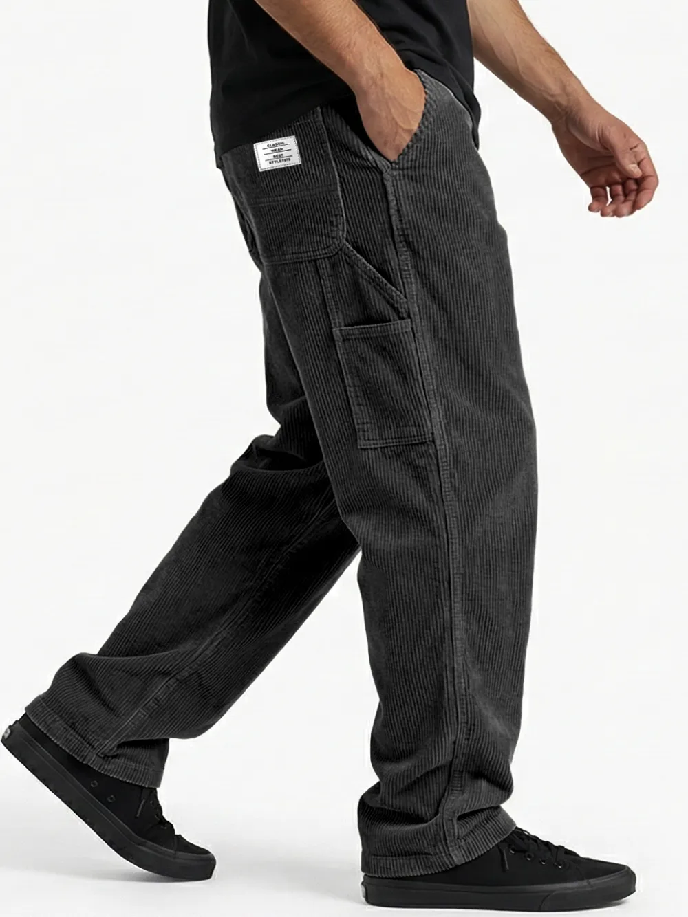 Corduroy Seamed Detail Pants