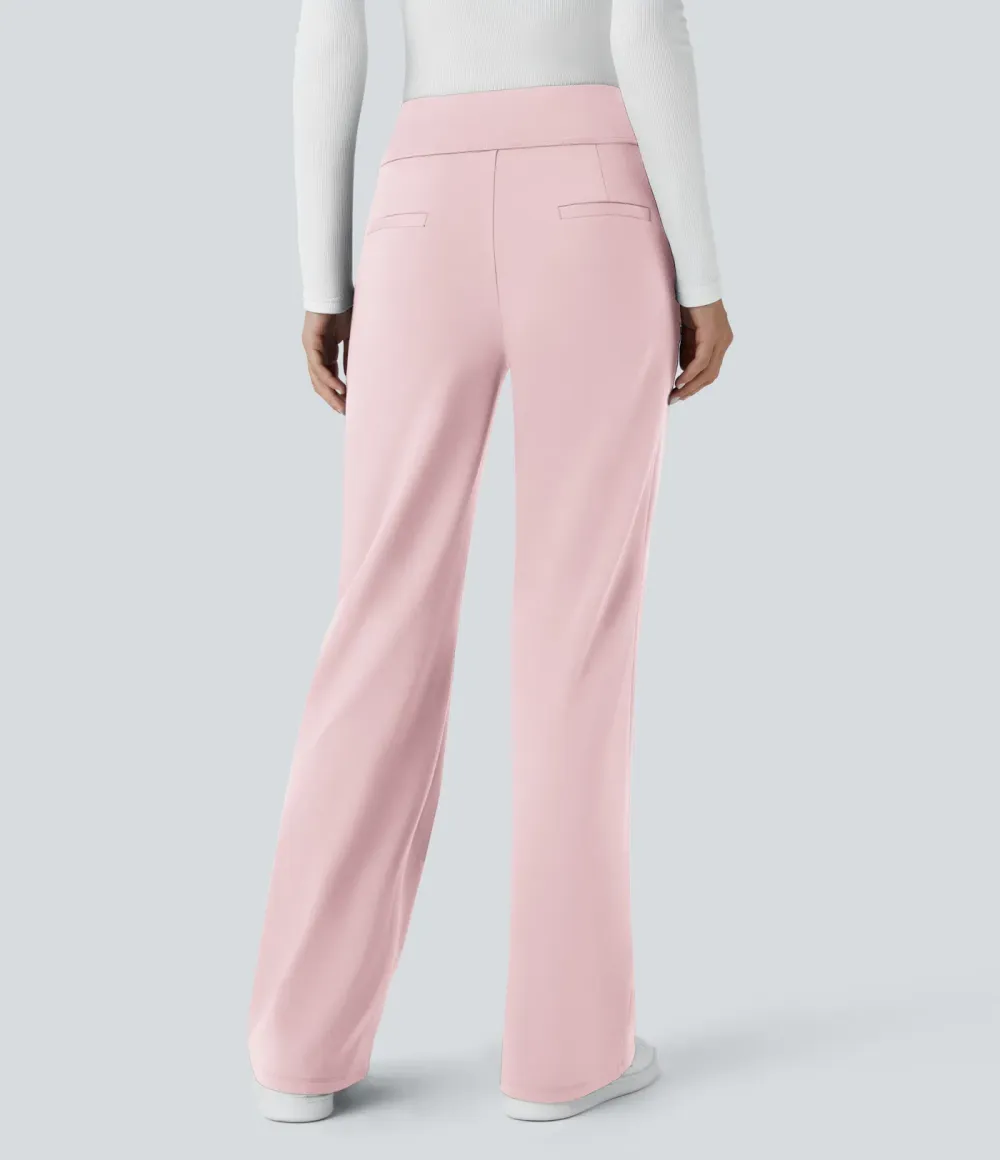  DayStretch Mid Rise Side Zipper Pocket Work Flare Pants