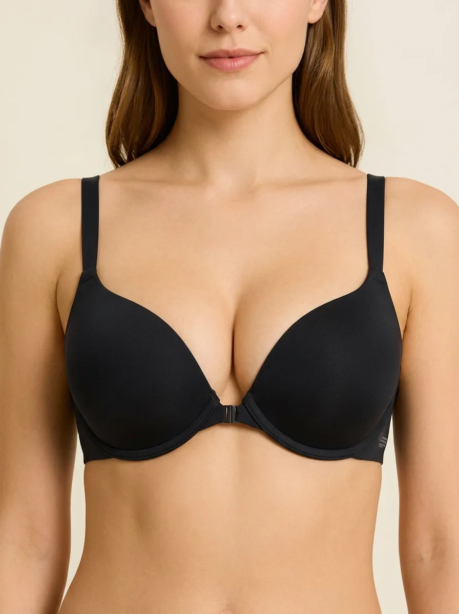 Women's Front-Closure Push-Up Padded Bra
