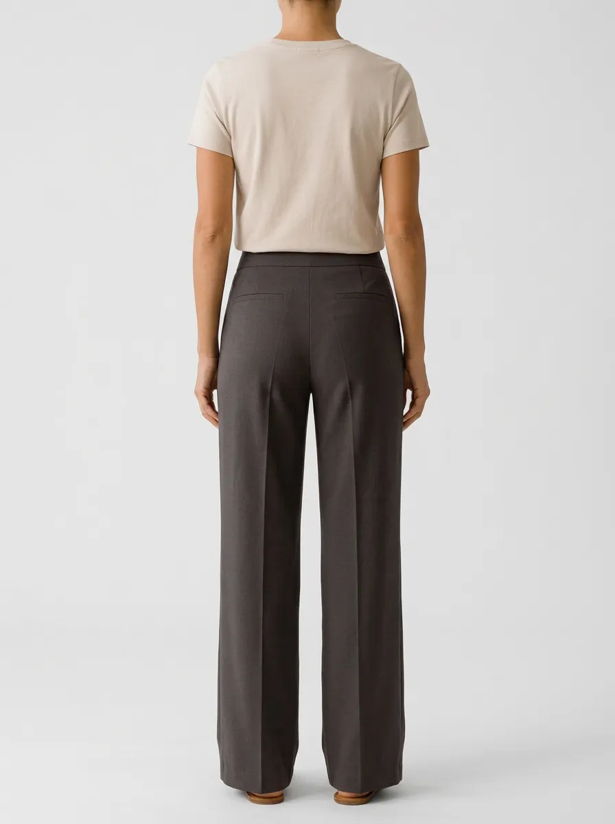 Women's Floral Embroidered Zip-Fly Straight-Leg Trousers