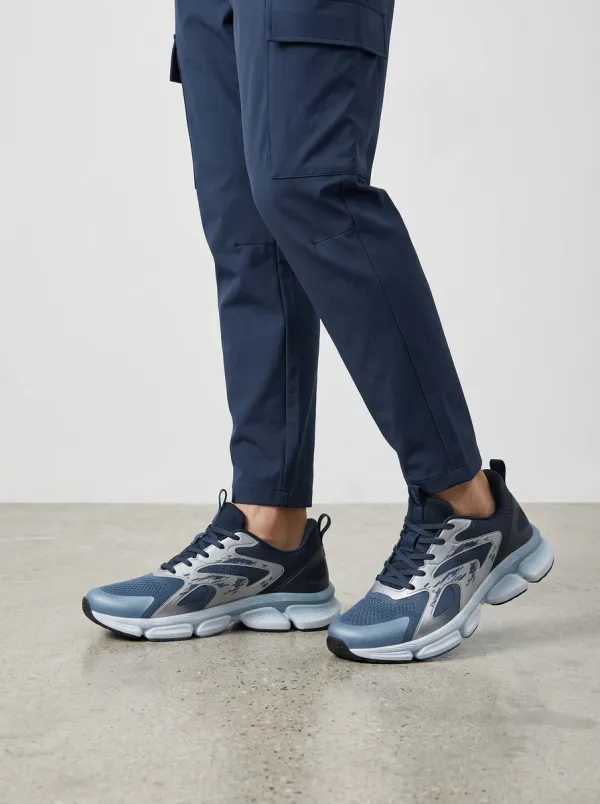 Men's Sporty Abstract Pattern Print Sneakers