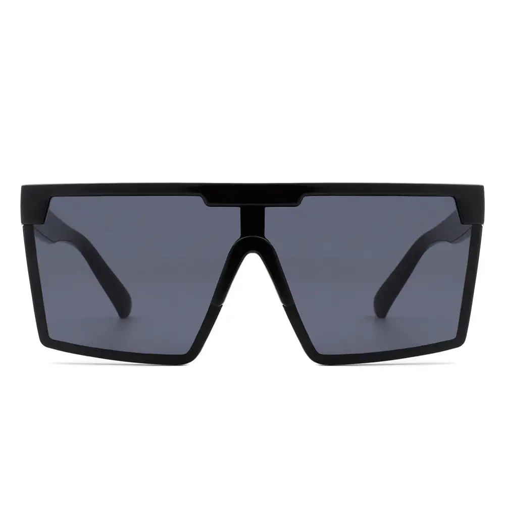 Narrow Square Flat Top Frame Sunglasses