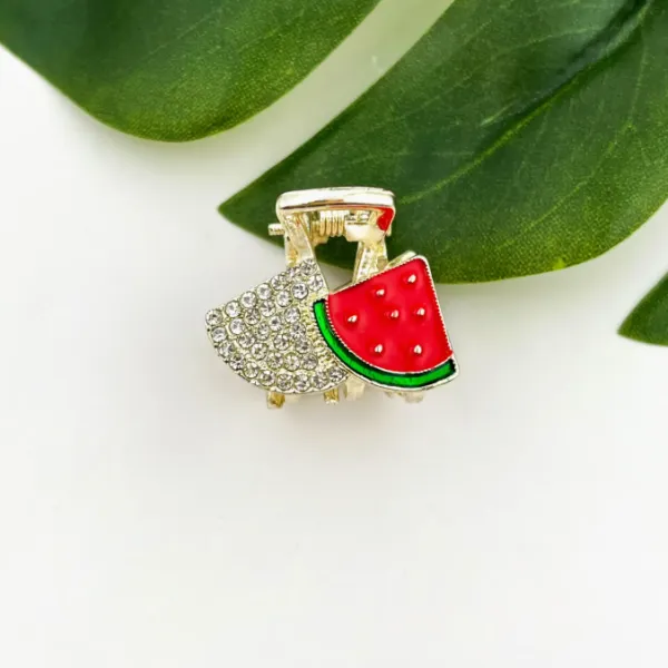 Mini Fruit Hair Claw Clip