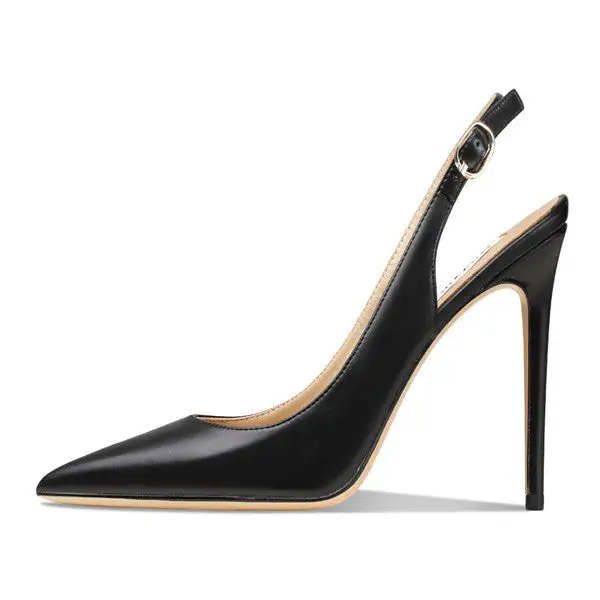 Elegant Pointed Toe Stiletto Slingback Pumps