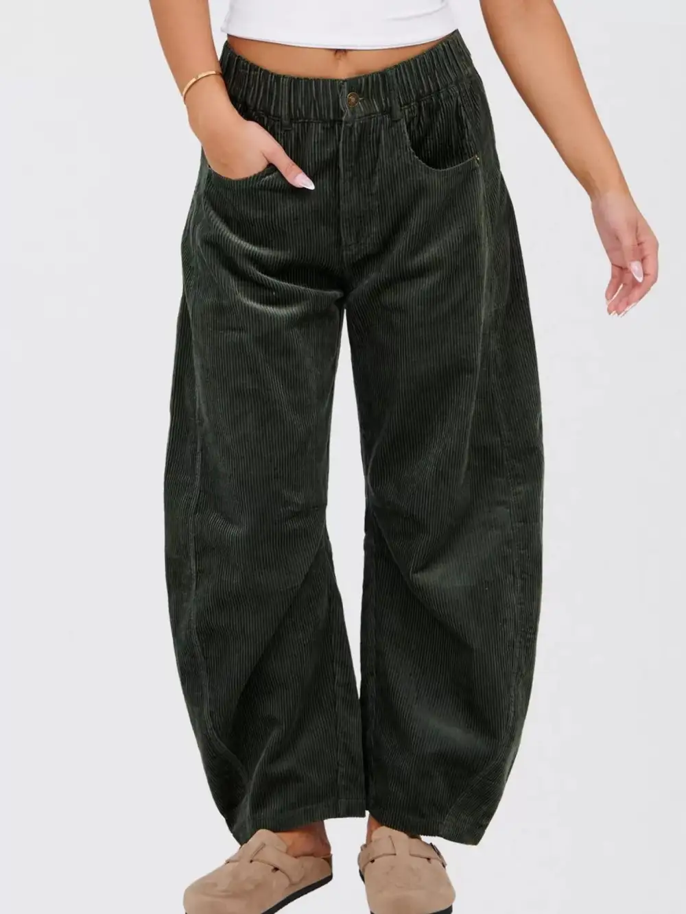 Classic Corduroy Wide Leg Pants