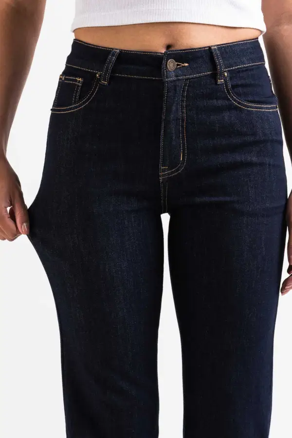 Essential High Rise Straight Leg Jeans
