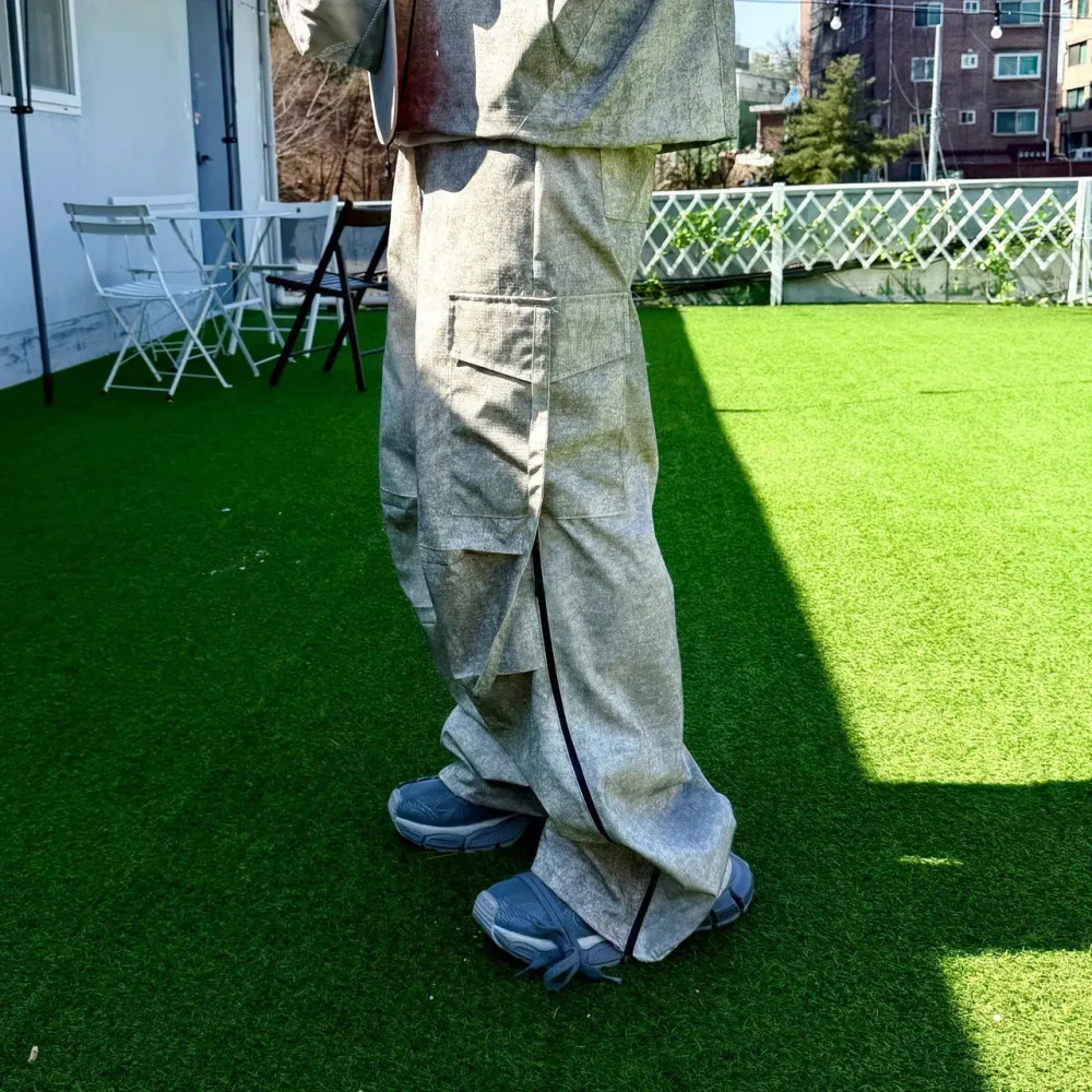 Distressed Relaxed Casual Pants