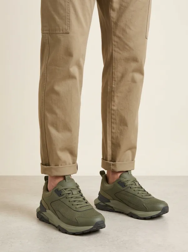 Suede Look Casual Printed Sneakers