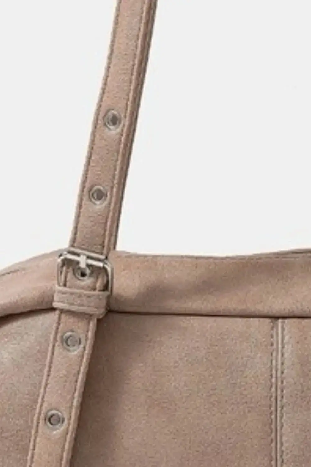 Grommet Belt Strap Rustic Rectangular Hand Bag