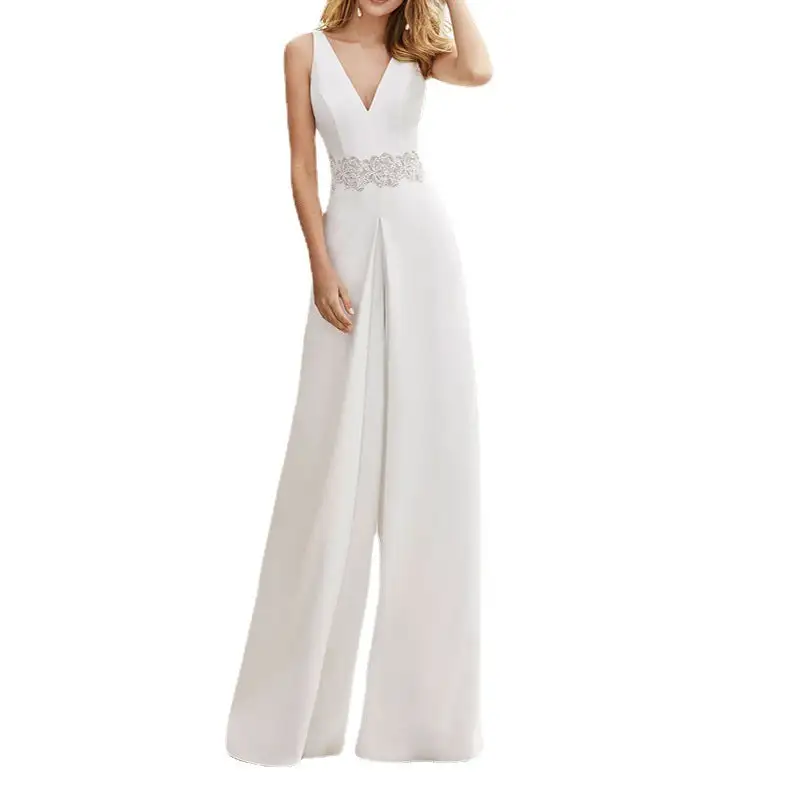 Chic V-Neck Jumpsuit