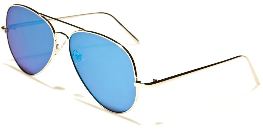 Mirrored Aviator Sunglasses