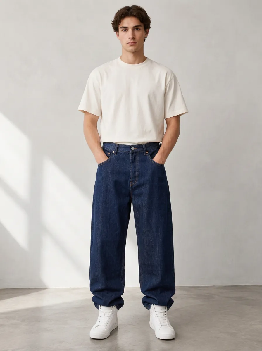 Men's Roomy Street Loose Fit Jeans