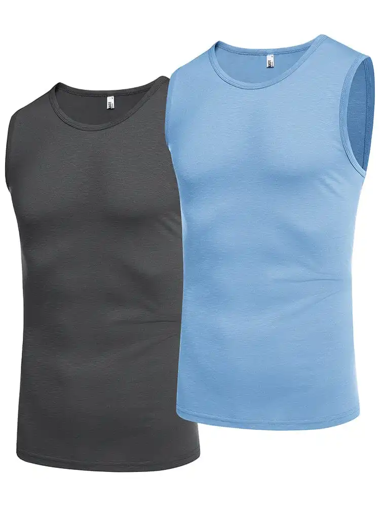 Soft Rib Muscle Cut Tank Top