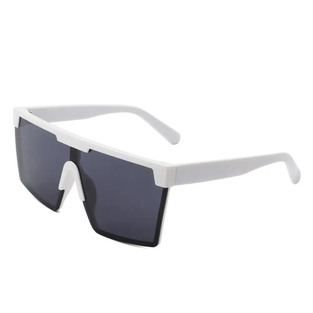 Narrow Square Flat Top Frame Sunglasses