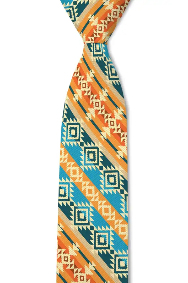 Elegant Geometric Pattern Necktie