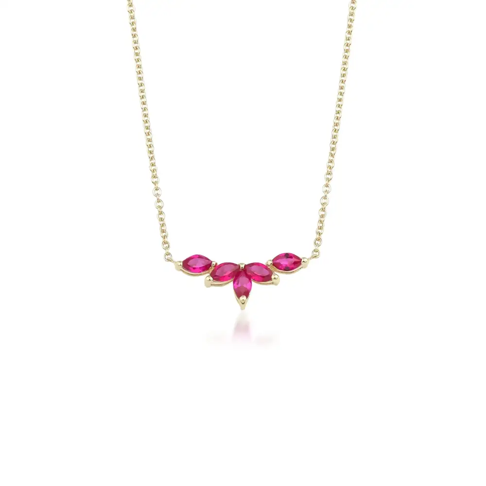 Marquise Ruby Necklace