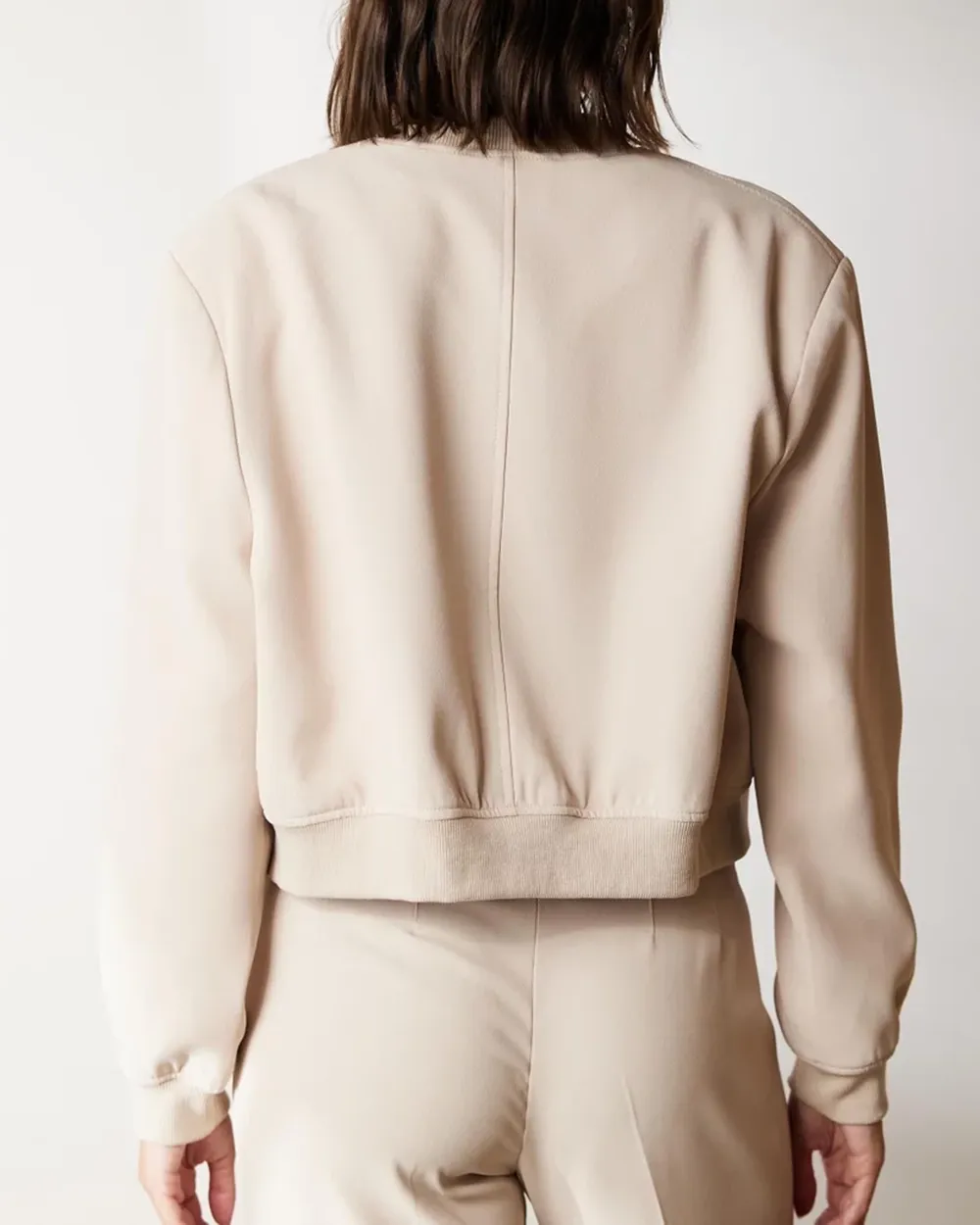 Buttoned Cropped Jacket