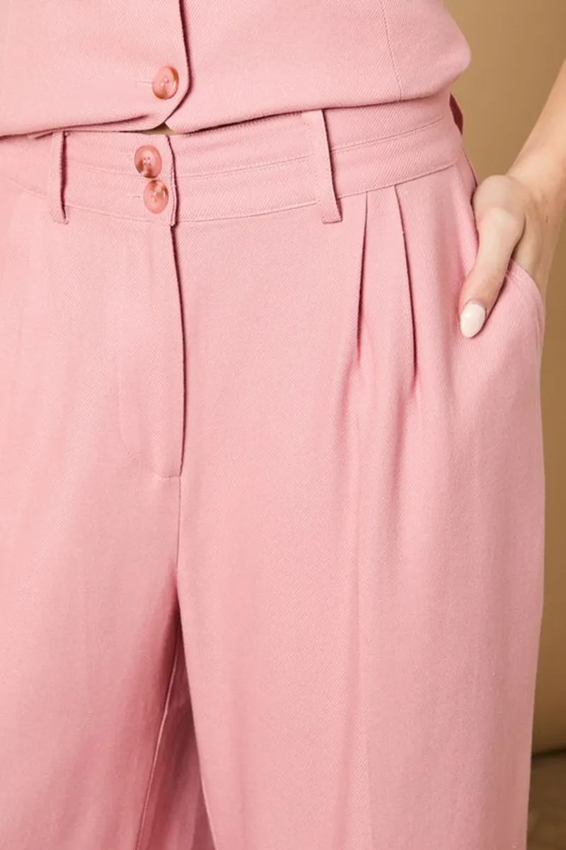Casual Style Wide Leg Tailored Trouser
