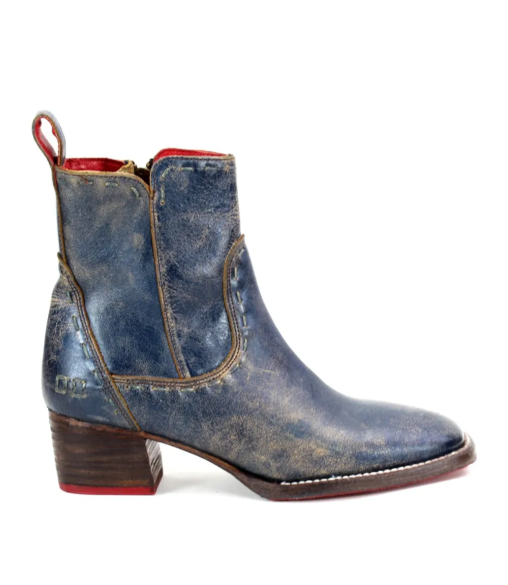 Square-Toe Distressed Everyday Boots