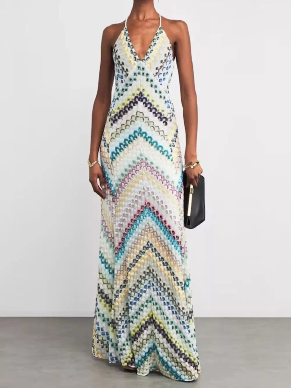 Backless Spaghetti Strap Maxi Dress