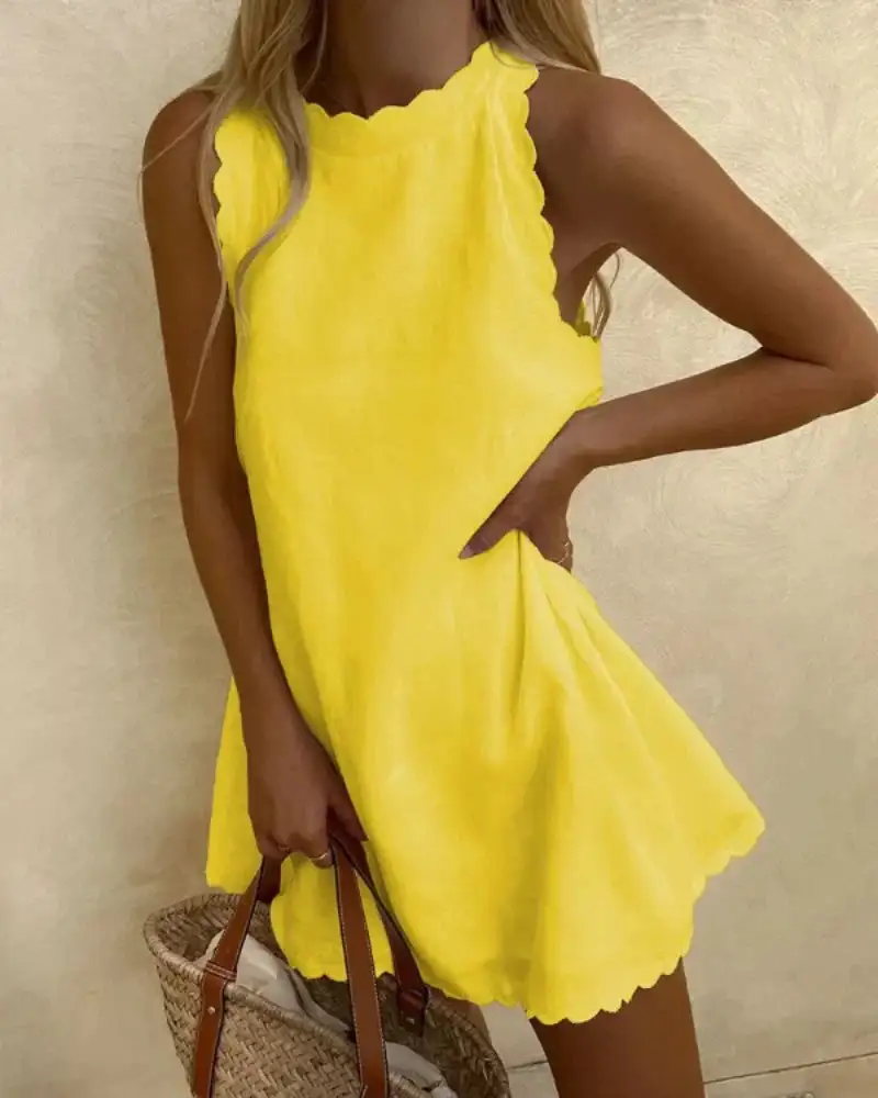  Sleeveless Soft Dress