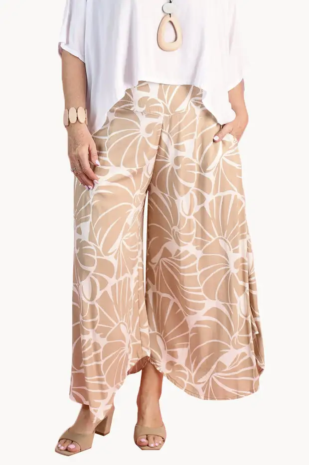 Soft Pleat Wide Leg Pants