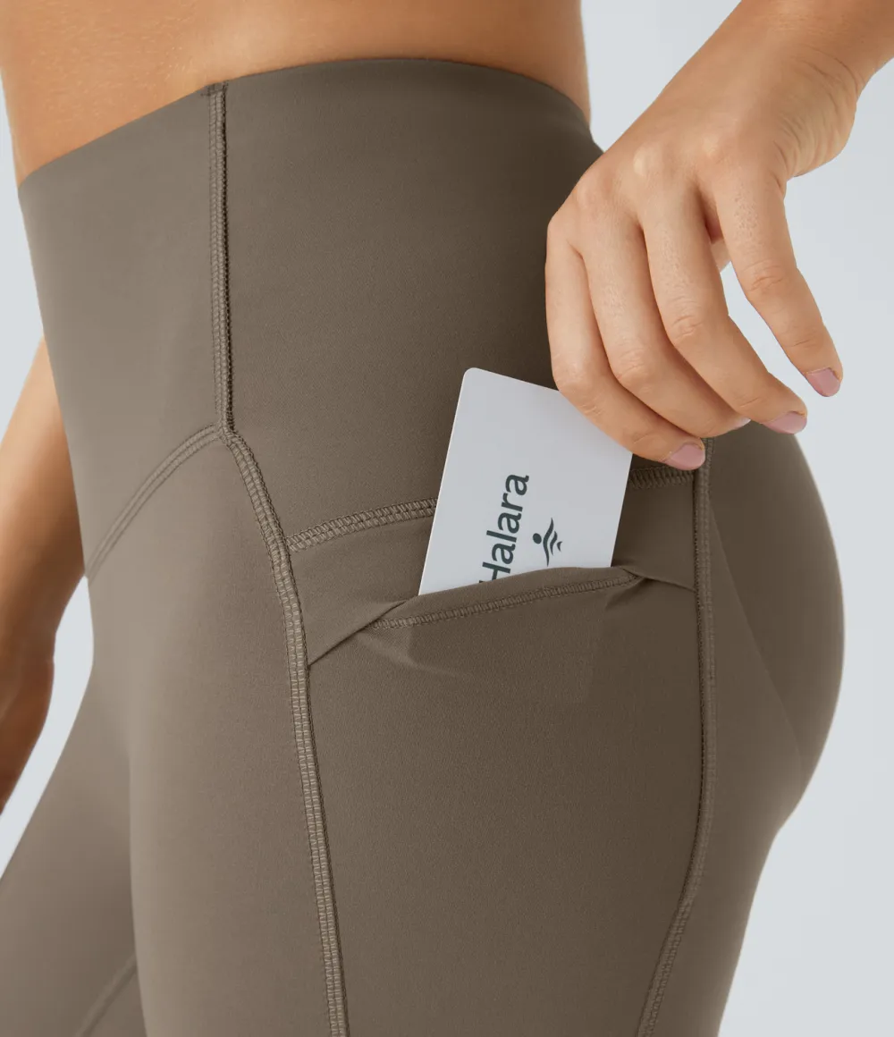 SoCinched High Waisted Butt Lifting Tummy Control Side Pocket Shaping Yoga UltraSculpt Leggings
