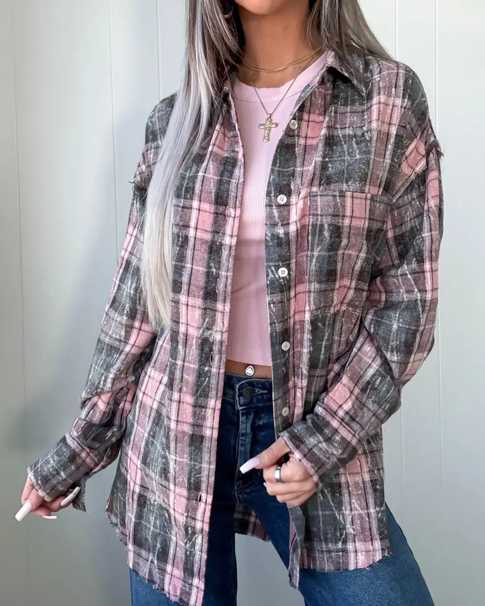 Classic Plaid Button-Up Shirt
