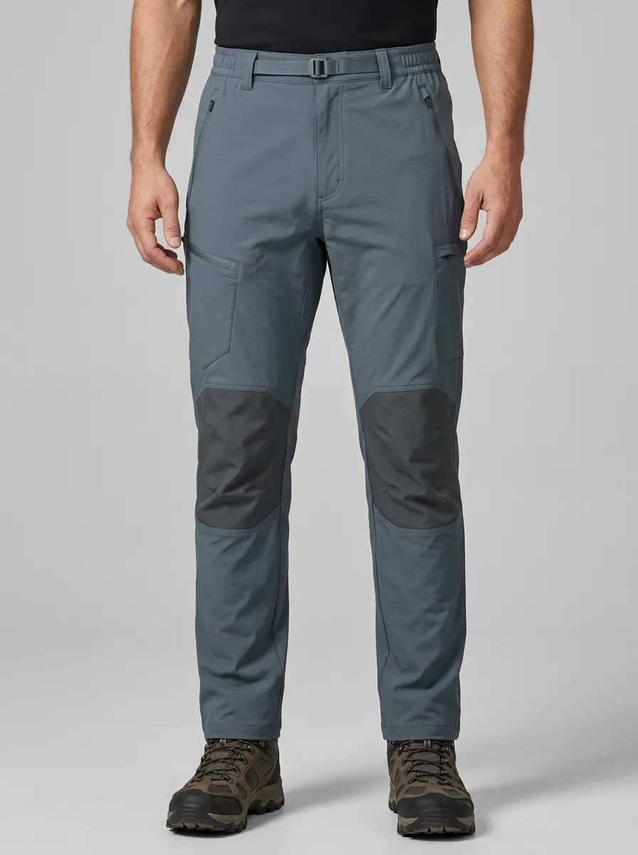 Men's Reinforced Knee Printed Hiking Cargo Pants