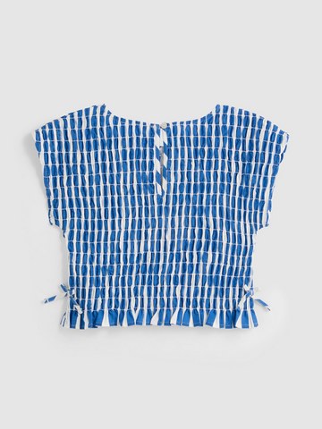 7-15yrs | Stripe Shirred Blouse detail 3