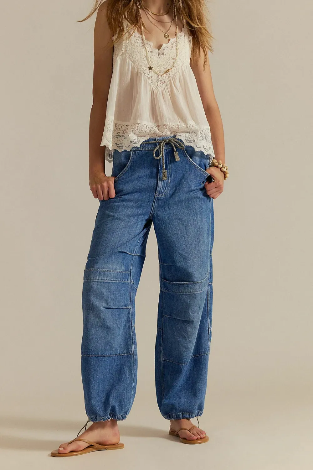 Logan Cinched Cargo Jeans Harper