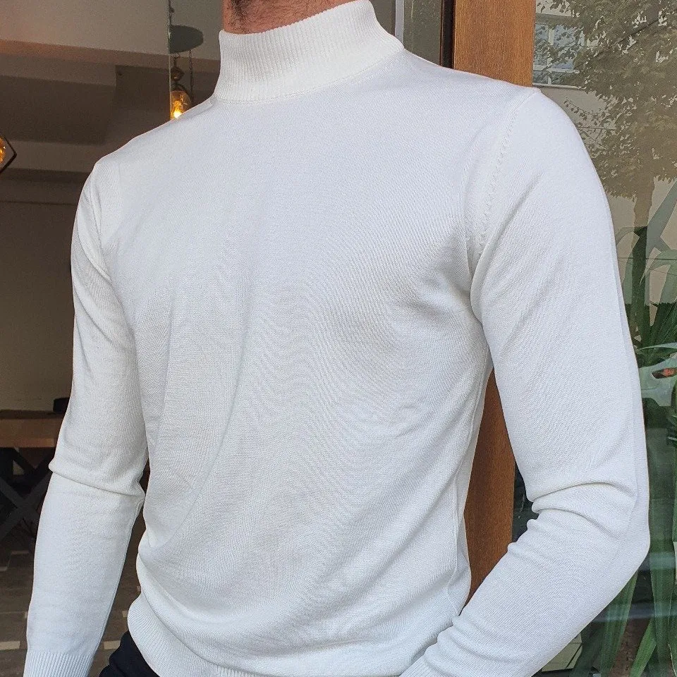 Long Sleeve Slim Fit Knit Sweater