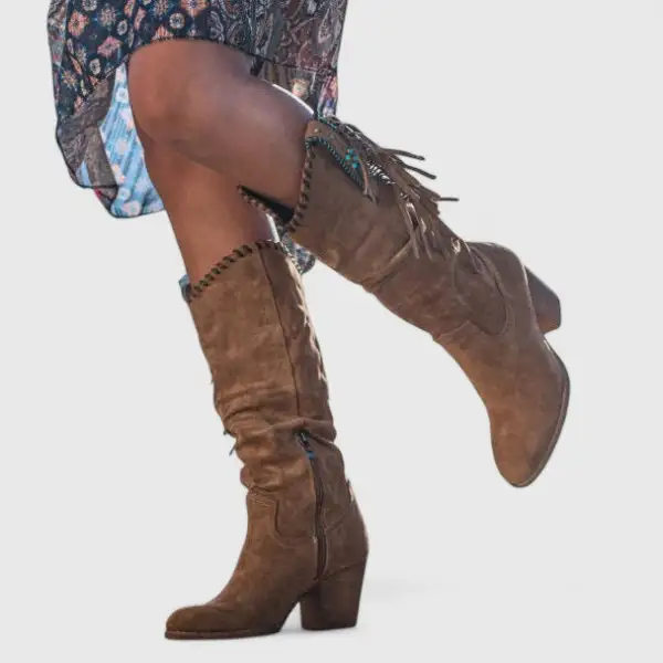 Supportive Western Knee High Boots