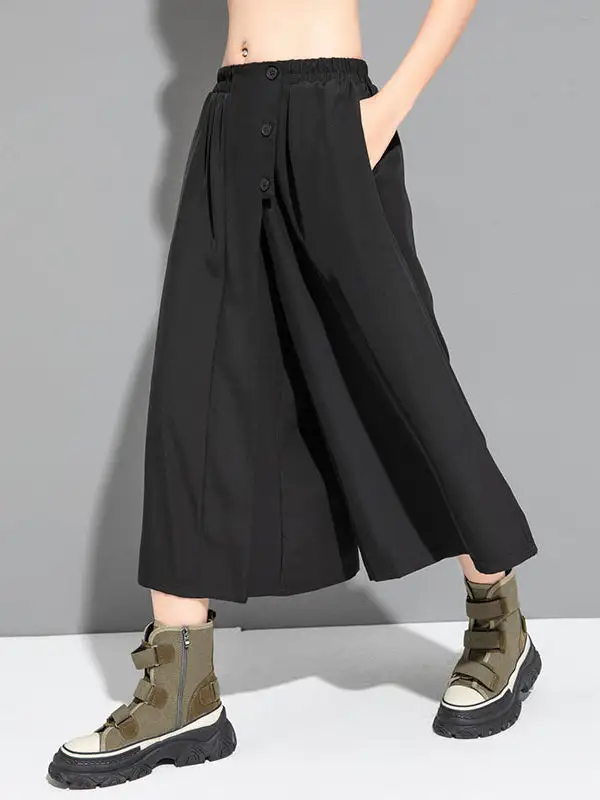 Women's High Waist Cropped Pants