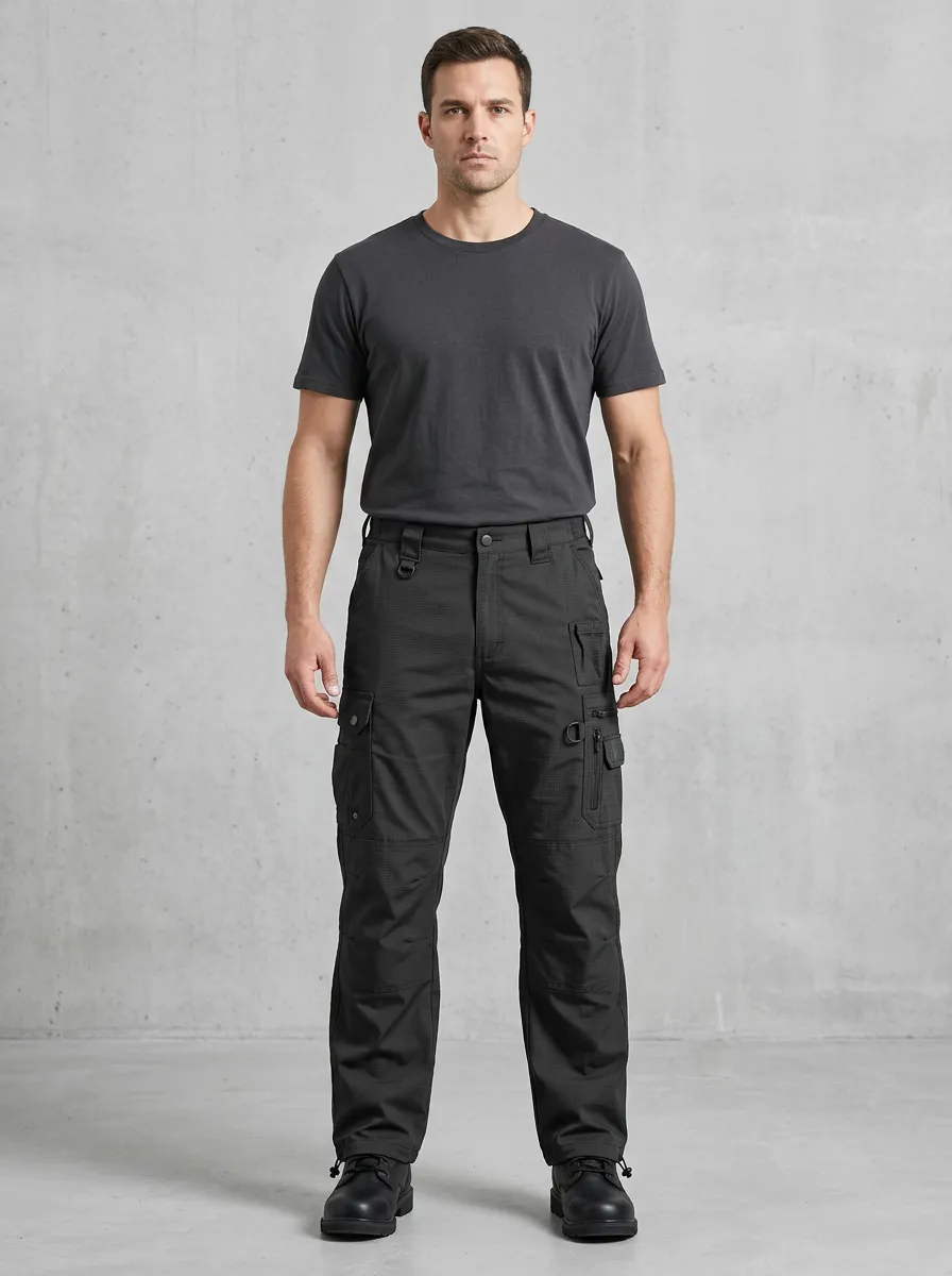 Unisex Multi-Pocket Ripstop Tactical Work Pants