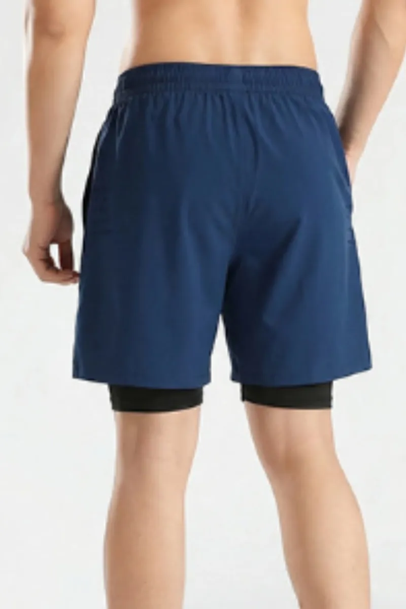 Quick Dry Breathable Drawstring Athletic Shorts