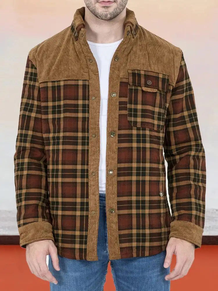 Padded Warm Cotton Flannelette Jacket Coat