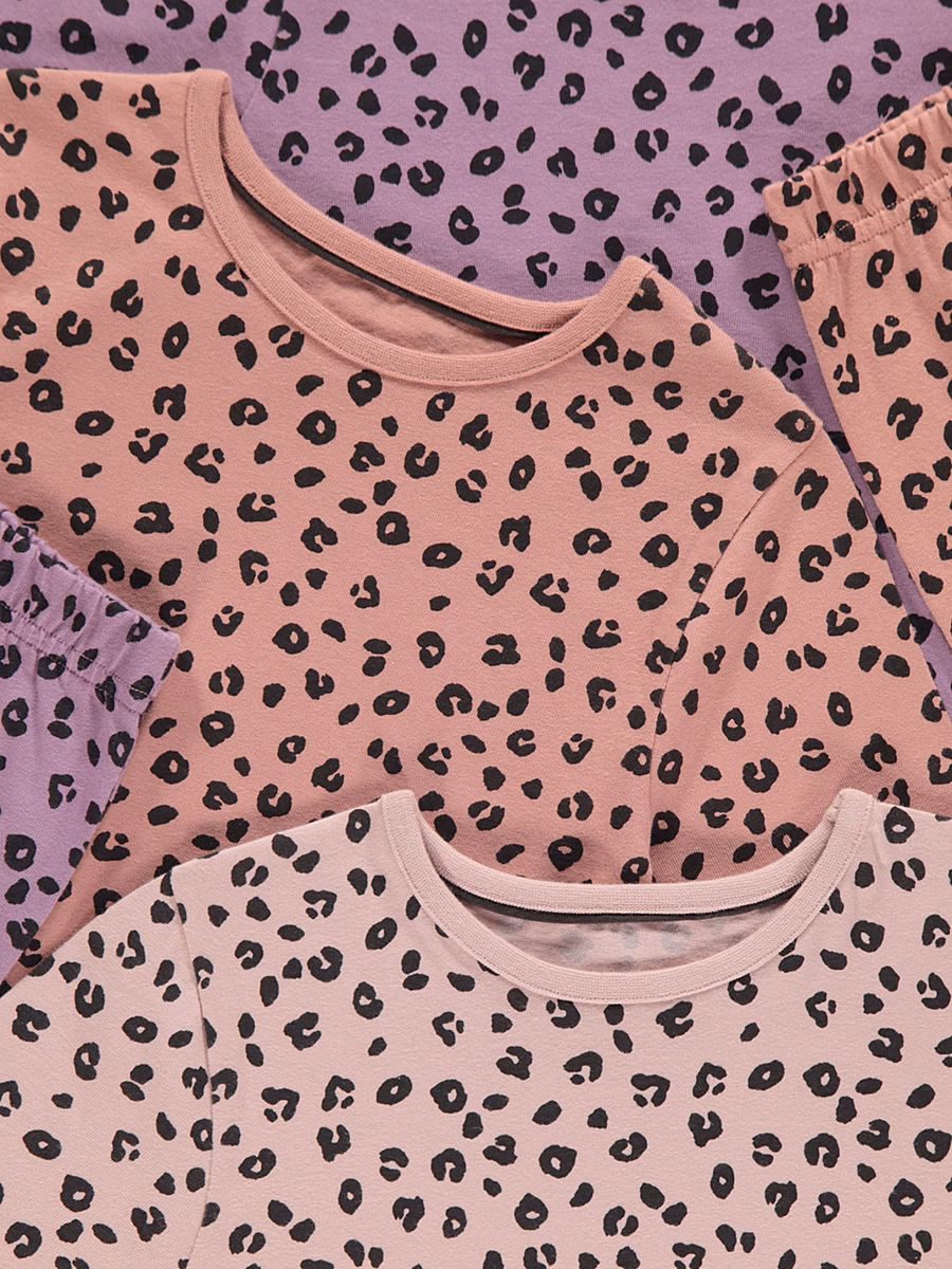 Leopard Print Pyjamas 3 Pack detail 1