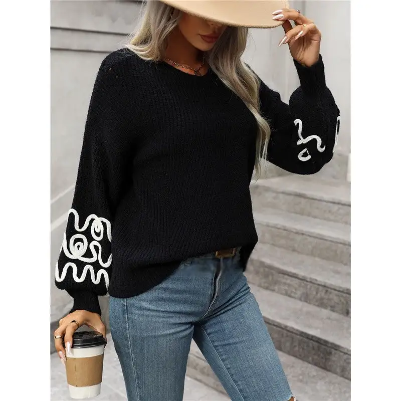 Timeless Women's Knit Long-Sleeve Relaxed Sweater
