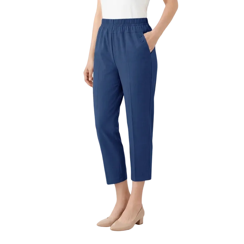 Ultra-Stretch High-Waist Pull-on Utility Capri Pants