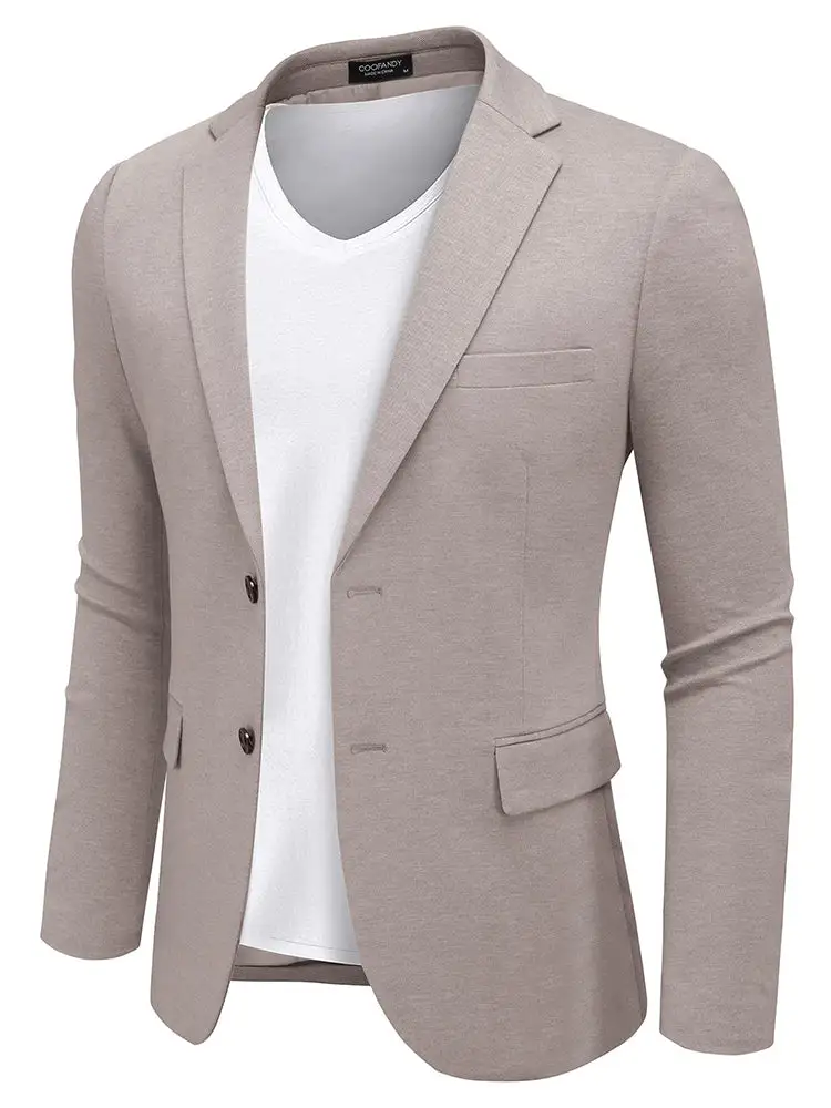 Linen Blend Blazer Jacket
